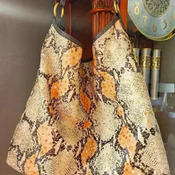 Double J Saddlery Tote bag with python print - Picture 12 of 13